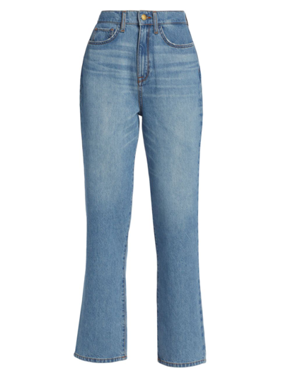 Triarchy Ms.  High-rise Rigid Straight Jeans In Blue