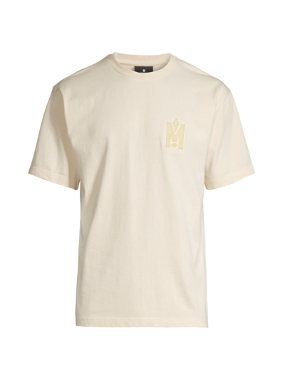 Mackage Relaxed Logo T-shirt In Cream