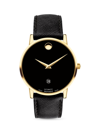 MOVADO MEN'S MUSEUM CLASSIC AUTOMATIC GOLD PVD STAINLESS STEEL & LEATHER STRAP WATCH