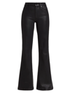 PAIGE WOMEN'S GENEVIEVE HIGH-RISE COATED STRETCH FLARE JEANS