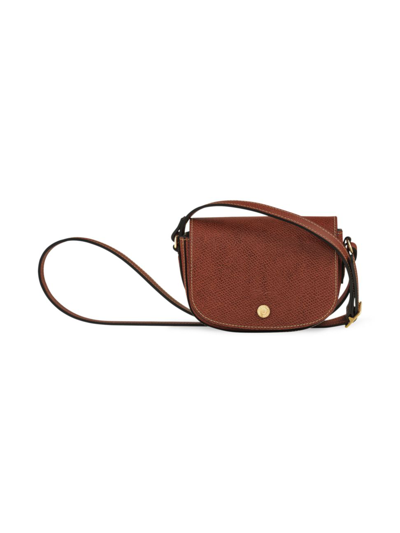 Longchamp Épure Small Leather Crossbody Bag In Brown