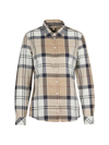 Barbour Bredon Tartan Check Button Front Shirt In Rosewood