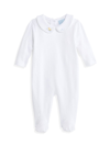 BELLA BLISS BABY'S EMBROIDERED DUCK COLLARED PIMA FOOTIE