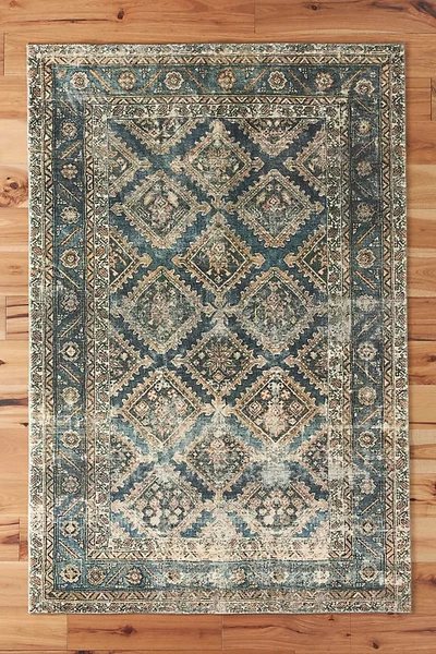 Amber Lewis For Anthropologie Persian Rug By  In Green Size 3 X 5