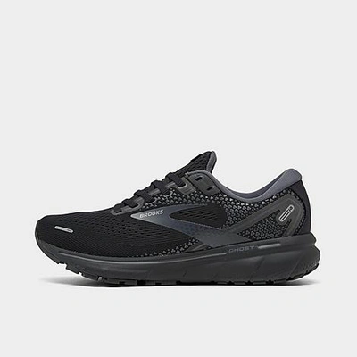 Brooks Women's Ghost 14 Wide Width Running Sneakers From Finish Line In Black