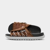 Nike Men's Asuna 2 Slide Sandals From Finish Line In Pecan/cinnabar/off Noir/black