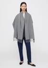 Totême Classic Wool Scarf Light Grey Melange In Light Grey Melange