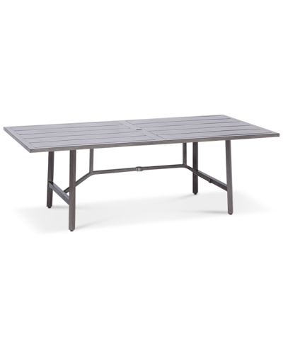 Agio Wayland Outdoor Aluminum 7-pc. Dining Set 87" X 40" (extends To 110") Extension Dining Table & 6 Din In Outdura Grasshopper