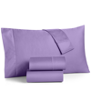 CHARTER CLUB DAMASK SOLID 550 THREAD COUNT 100% COTTON 3-PC. SHEET SET, TWIN, CREATED FOR MACY'S