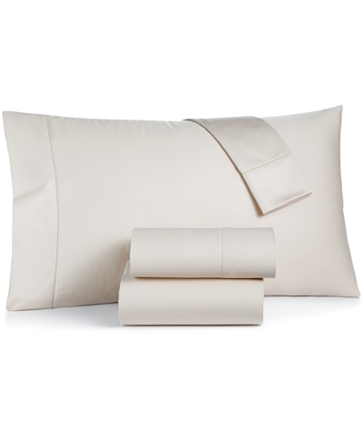 Charter Club Damask Solid 550 Thread Count 100% Cotton 4-pc. Sheet Set, Full, Created For Macy's In Parchment