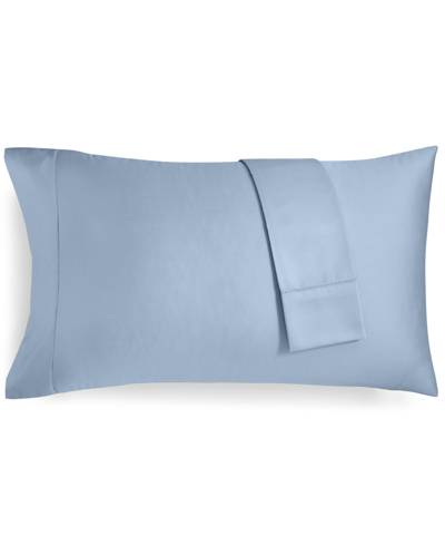 Charter Club Solid 550 Thread Count 100% Cotton Pillowcase Pair, King, Created For Macy's Bedding In Blue
