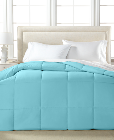 Royal Luxe Color Hypoallergenic Down Alternative Light Warmth Microfiber Comforter, Full/queen, Created For Mac In Turquoise