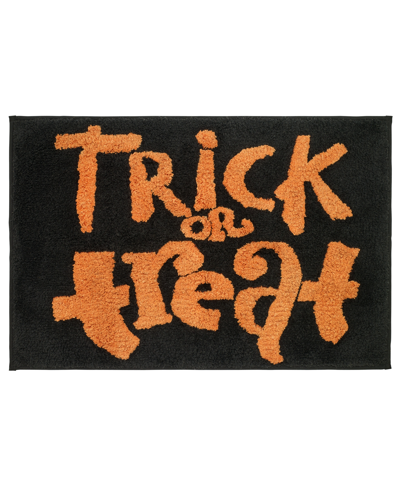 Avanti Trick Or Treat Halloween Accent Rug, 32" X 20" In Black