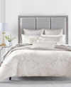 Hotel Collection Frosted Scroll King Comforter, Created For Macy's Bedding In Snow Combo