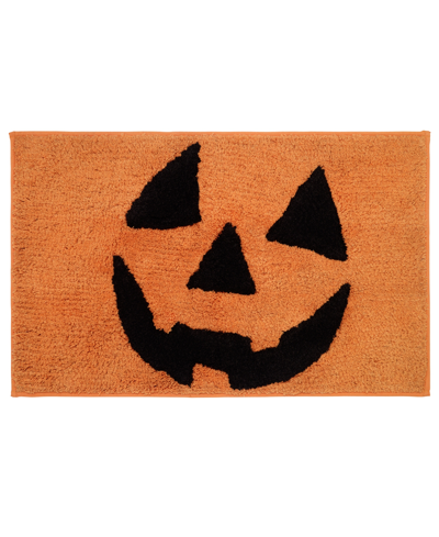 Avanti Jack-o-lantern Halloween Accent Rug, 20" X 32" In Orange