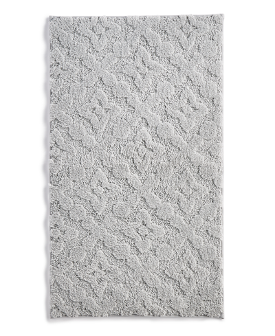Charter Club Sculpted Bath Rug, 19" X 34",, Created For Macy's Bedding In Graphite