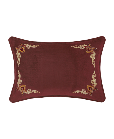 Royal Court Closeout!  Montecito Decorative Pillow, 13" X 19" In Red