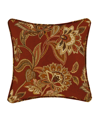 Royal Court Montecito Decorative Pillow, 16" X 16" In Red