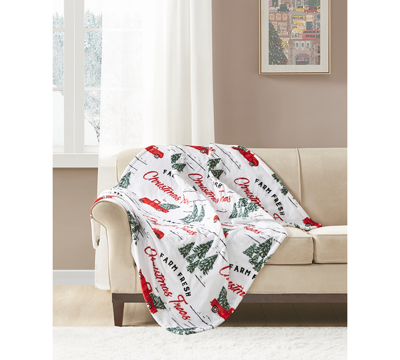 Premier Comfort Novelty Printed Electric Plush Throw, 50" X 60",, Created For Macy's Bedding In Tree