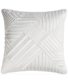 Hotel Collection Metallic Stone Quilted Sham, King, Created For Macy's Bedding In White