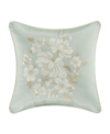 Royal Court Spring Garden Decorative Pillow, 16" X 16" In Spa