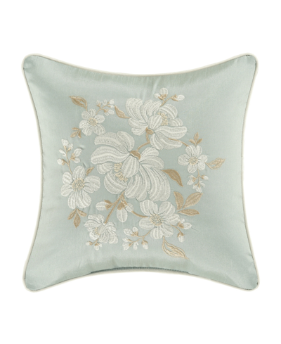 Royal Court Closeout!  Spring Garden Decorative Pillow, 16" X 16" In Spa