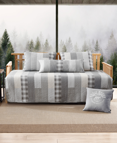 Eddie Bauer Fairview 4 Piece Daybed Bonus Set Bedding In Gray