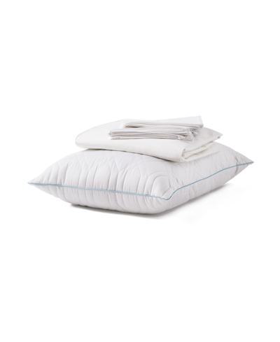 Allied Home Tencel Soft And Breathable 3 Piece Mattress Protector Set, Twin Xl In White