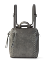 The Sak Loyola Convertible Small Leather Backpack In Grey
