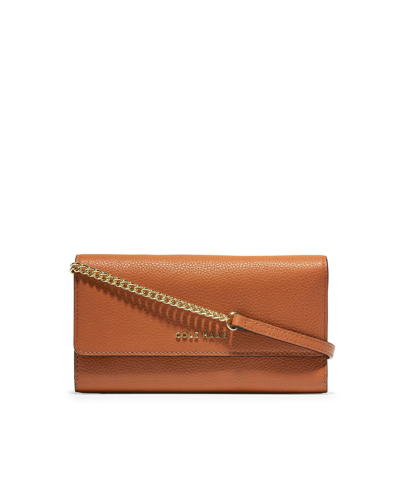 Cole Haan Women's Grand Series Tote Wallet On A Chain In British Tan