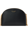 Kate Spade New York Morgan Saffiano Leather Double Zip Dome Crossbody In Black
