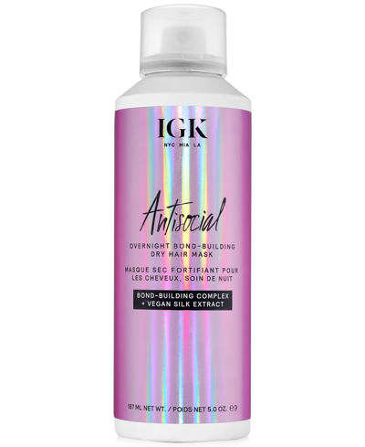 Igk Hair Antisocial Overnight Bond-building Dry Hair Mask