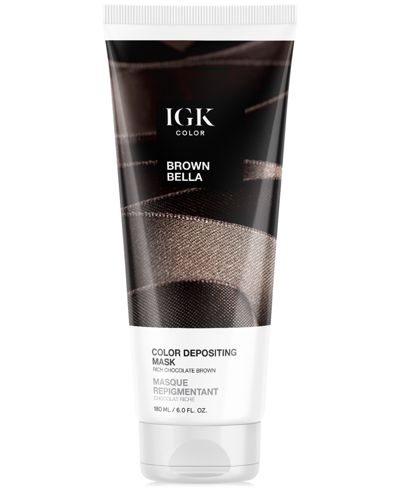 Igk Hair Color Depositing Mask In Brown Bella