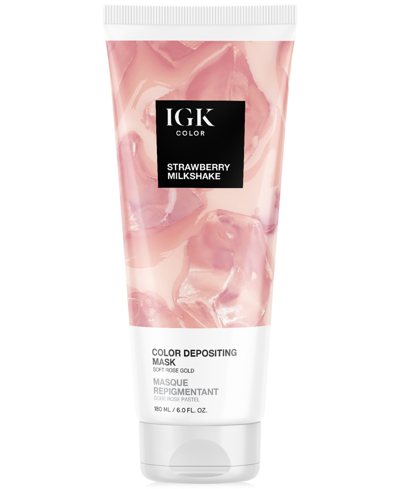 Igk Hair Color Depositing Mask In Strawberry Milkshake