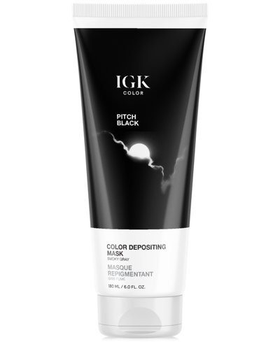 Igk Hair Color Depositing Mask In Pitch Black