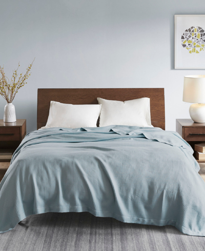 Madison Park Egyptian Cotton Blanket, King In Blue Light