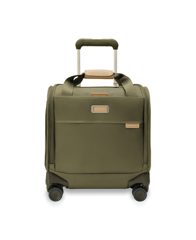 Briggs & Riley Baseline Cabin Spinner In Olive