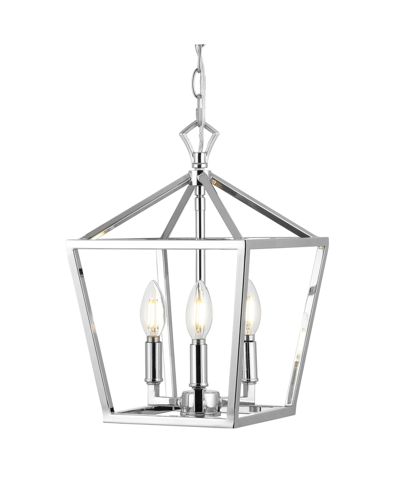 Jonathan Y Ojai 3-light Classic Modern Lantern Led Pendant In Yellow