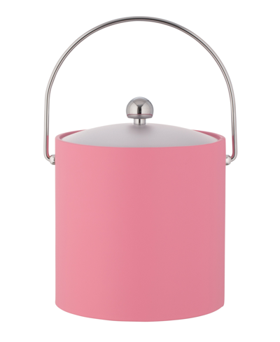 Kraftware Fun Colors Chrome Ice Bucket, 3 Quart In Pink