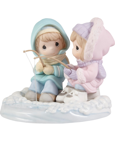 Precious Moments 221034 You're Quite A Catch Bisque Porcelain, Resin Figurine In Multicolor