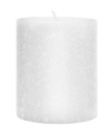 Root Candles Timberline Pillar Candle, 4" X 4" In White
