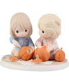 PRECIOUS MOMENTS 221021 I'LL ALWAYS CARVE OUT TIME FOR YOU BISQUE PORCELAIN FIGURINE