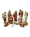 Glitzhome 12 Piece Nativity Figurine Set In Multi