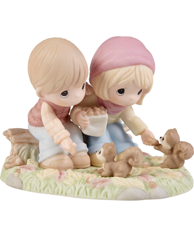 Precious Moments 221020 I'm Nuts About You Bisque Porcelain Figurine In Multicolor