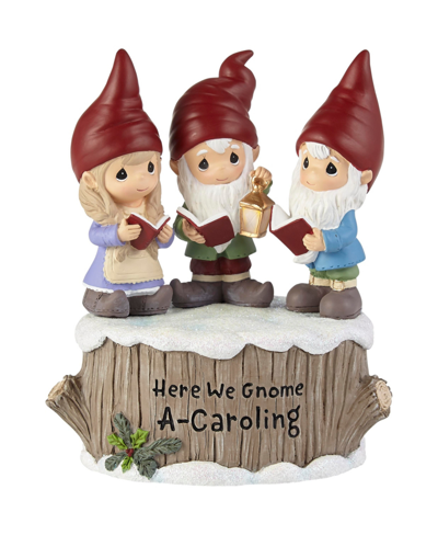 Precious Moments 221107 Here We Gnome A Caroling Musical Figurine In Multicolor