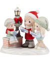 PRECIOUS MOMENTS 221029 HERE WE COME A CAROLING LIMITED EDITION BISQUE PORCELAIN FIGURINE