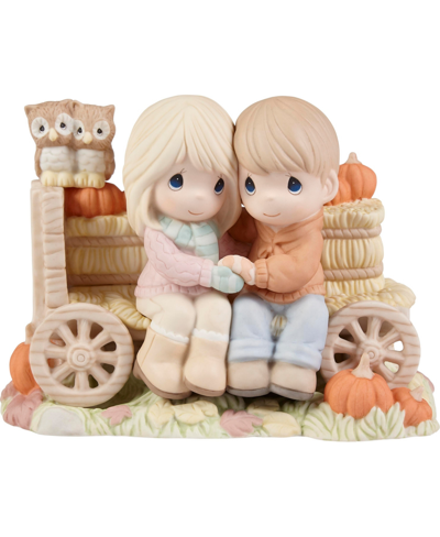 Precious Moments 221022 Falling Into Fun With The One I Love Limited Edition Bisque Porcelain Figurine In Multicolor