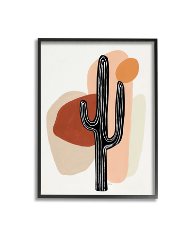 Stupell Industries Western Terracotta Abstract Desert Cactus Plant Art, 11" X 14" In Multi-color