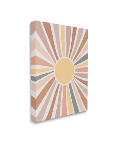Stupell Industries Southwestern Desert Sun Striped Pattern Rays Art, 16" X 20" In Multi-color