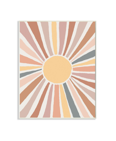 Stupell Industries Southwestern Desert Sun Striped Pattern Rays Art, 13" X 19" In Multi-color